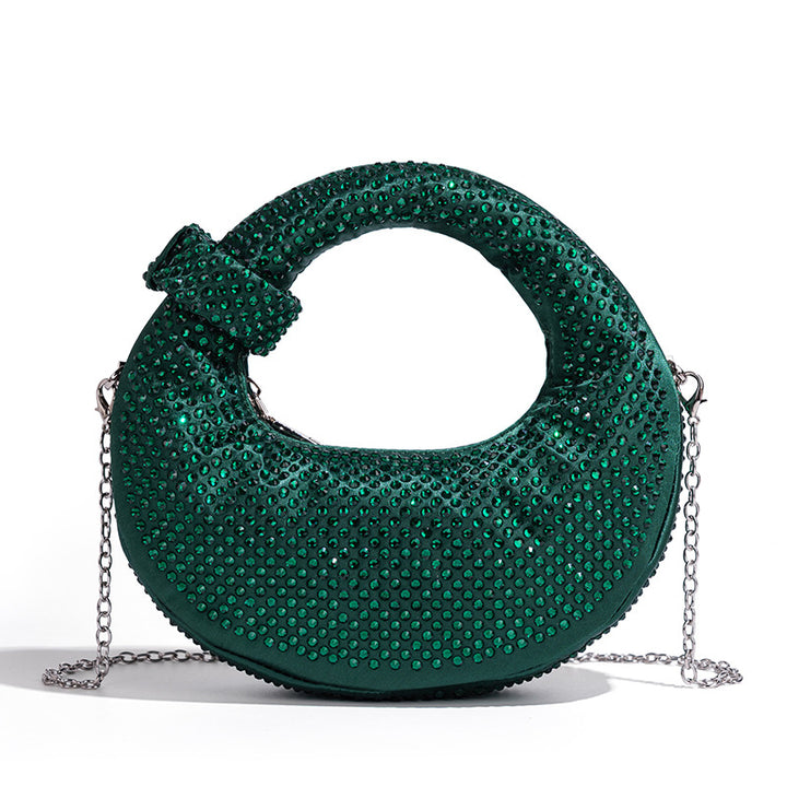 Chic Rhinestone-Embellished Handbag Bowlift