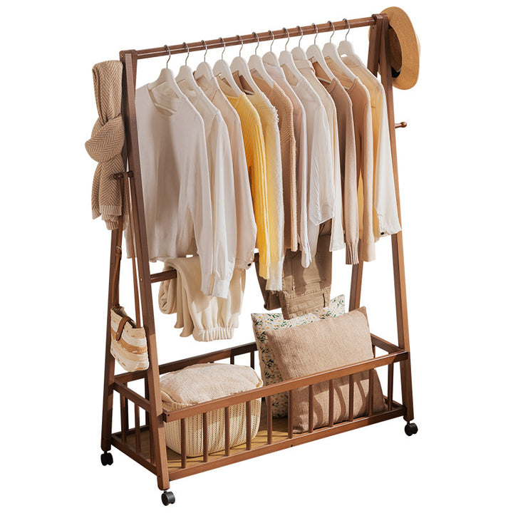 Designer laundry rack with foldable frame and practical shelf Bowlift