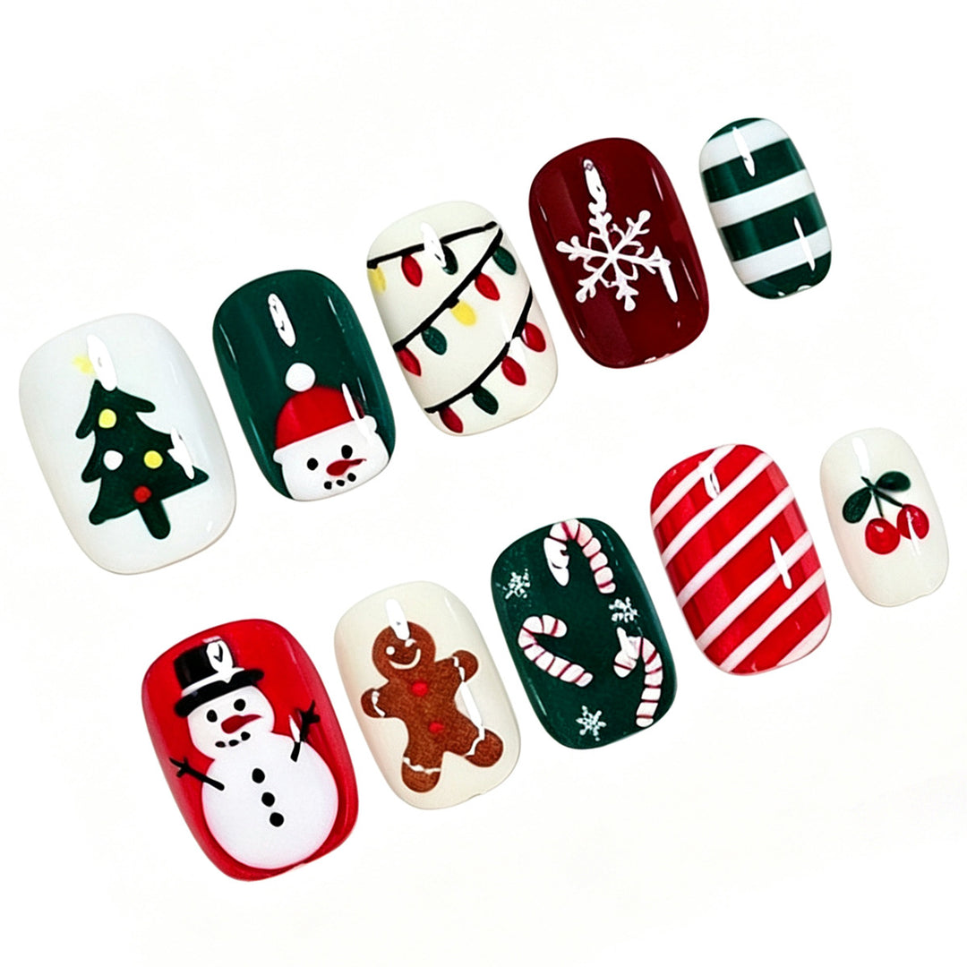 Festive Holiday Nail Art Set Bowlift