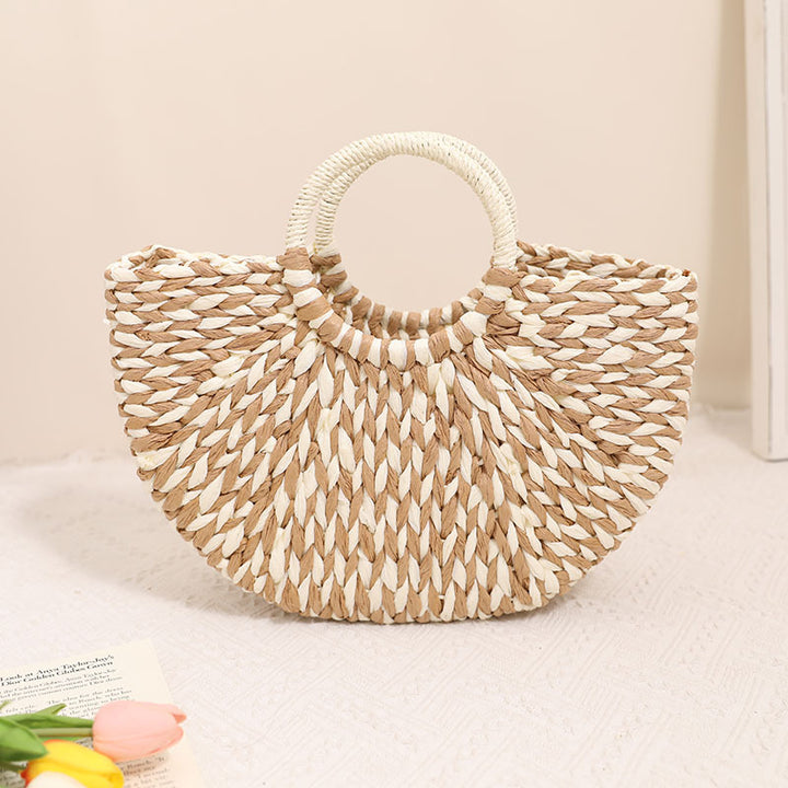 Stylish basket bag with round handle Bowlift