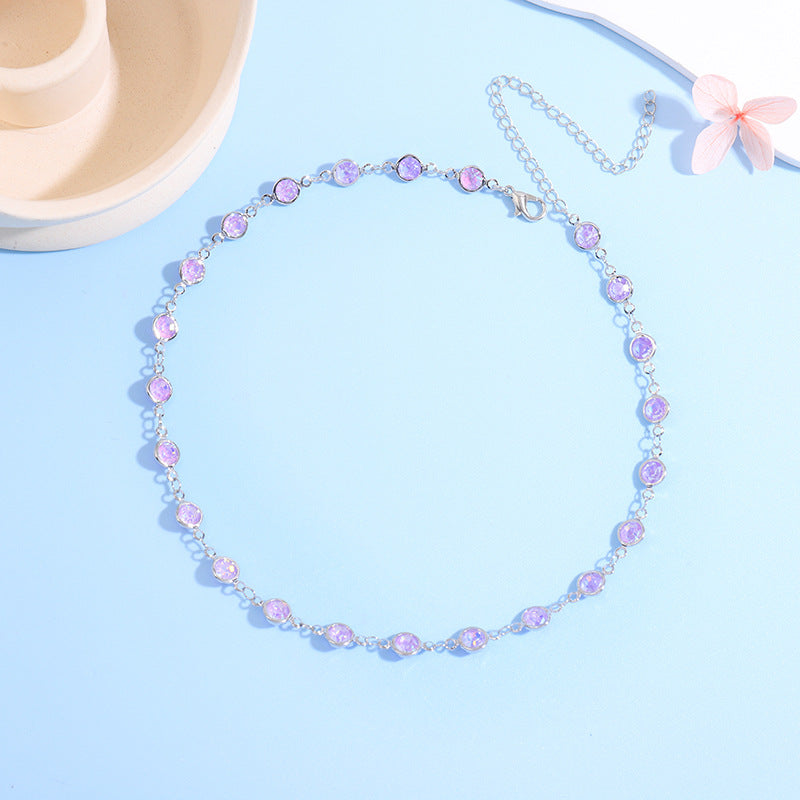 Sparkling Crystal Choker Necklace Bowlift