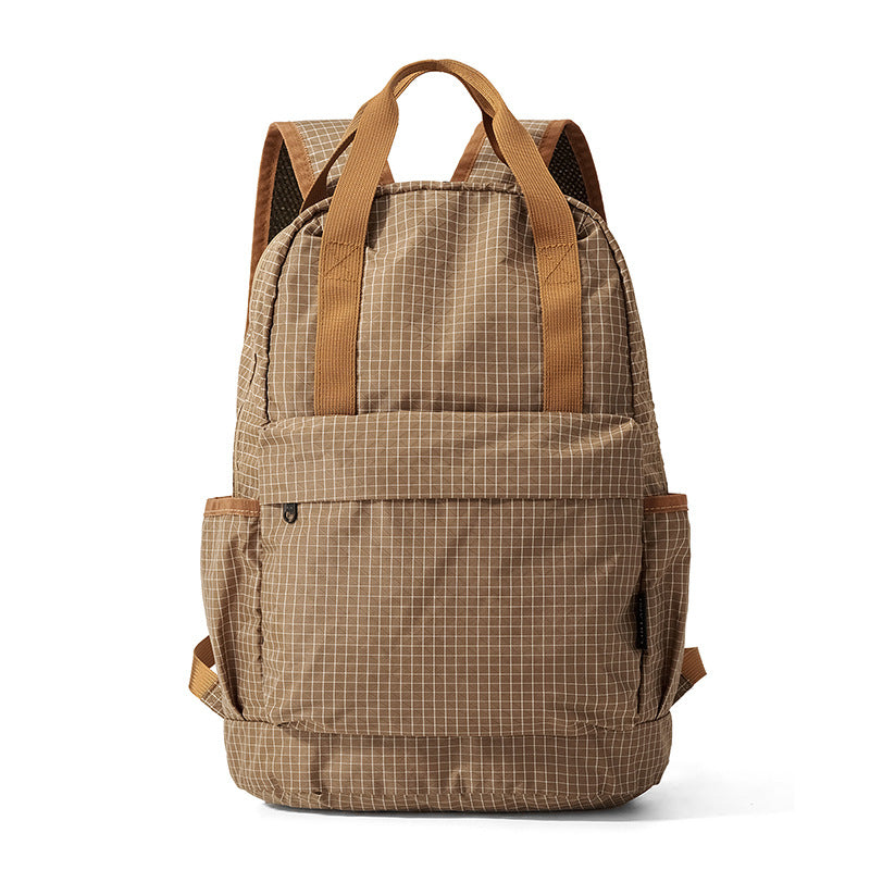 Lightweight Grid Pattern Backpack Bowlift