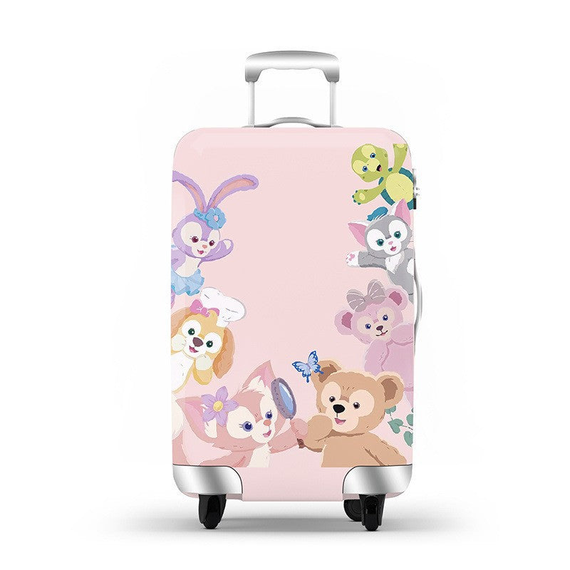 Unisex hard-shell luggage with trendy dog motif Bowlift
