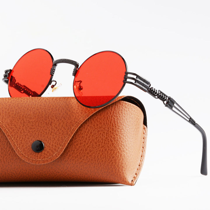 Women Artistic Round Glasses Bowlift