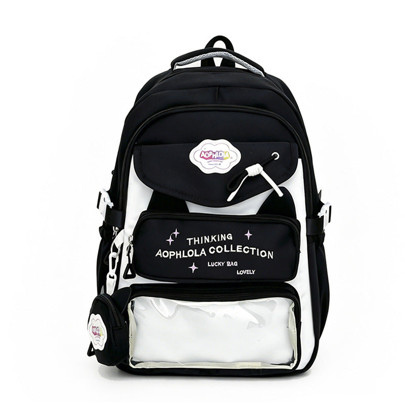 Multi-Functional Transparent School Backpack Bowlift