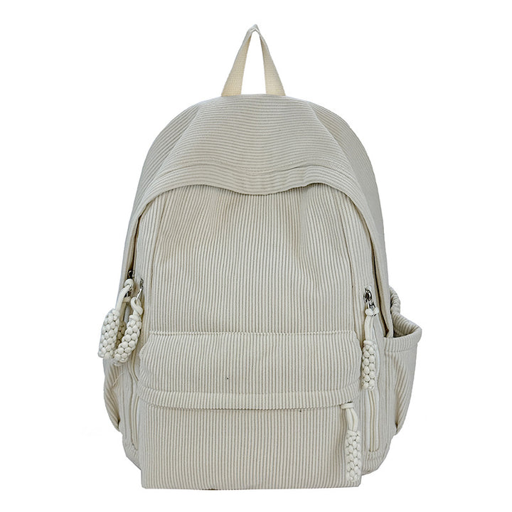 Textured Fabric Everyday Backpack Bowlift