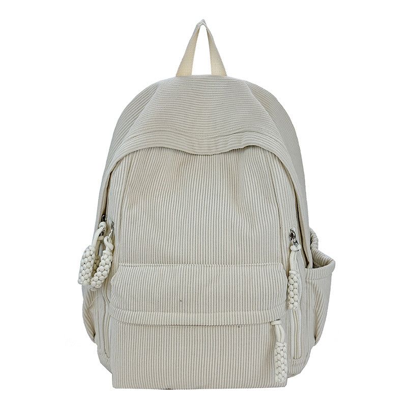 Backpack Made of Durable Ribbed Material Bowlift