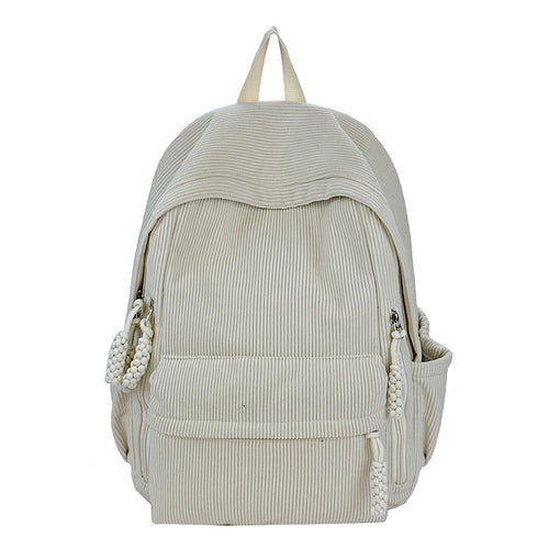 Textured Fabric Everyday Backpack Bowlift