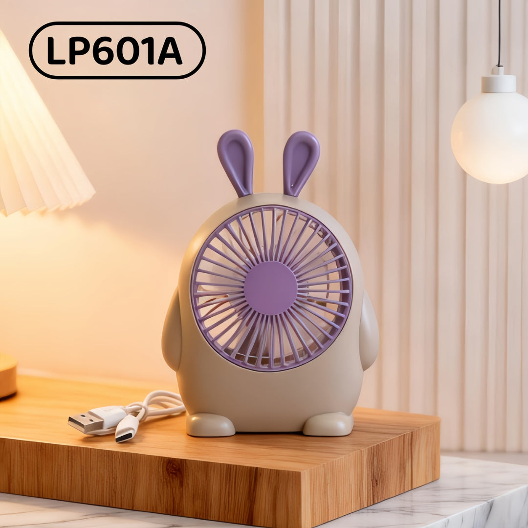 Ladies Portable Table Fan in playful skull design Bowlift