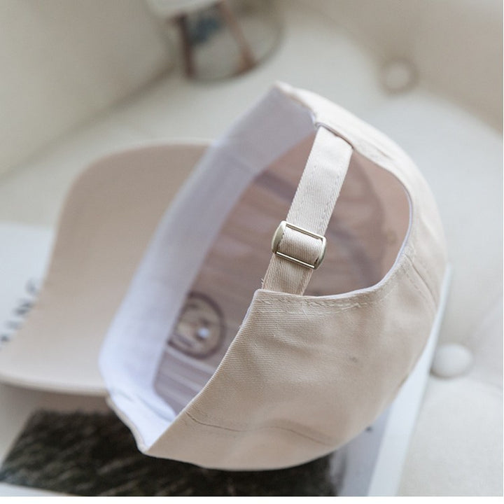 Women's Adjustable Smile Embroidered Cap Bowlift