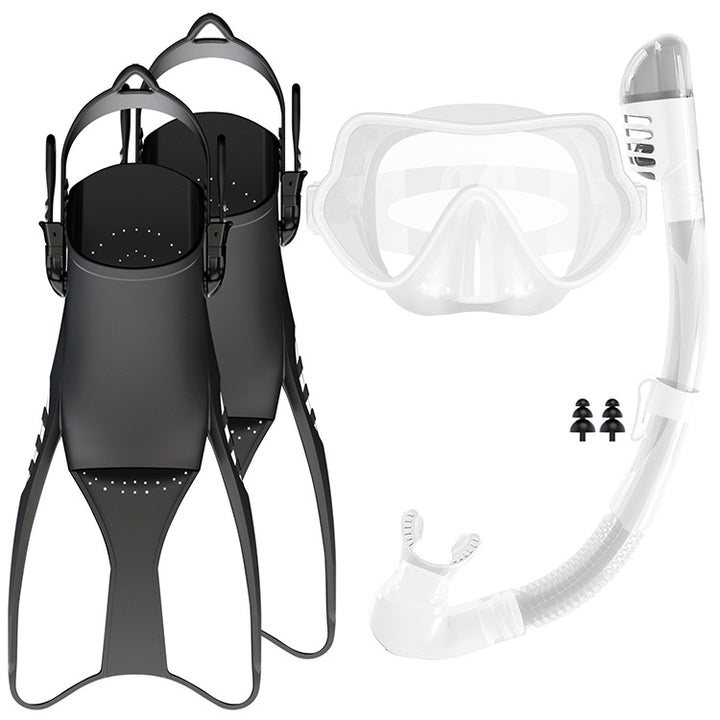 Snorkel set with high-quality fins and ergonomic diving mask Bowlift