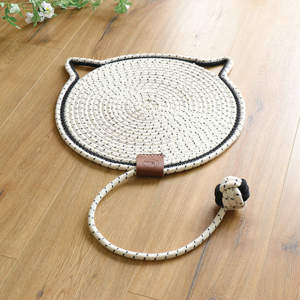 2-in-1 Cat Scratching Carpet & Play Mat Bowlift
