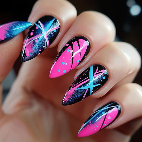 Creative Abstract Nail Art Bowlift