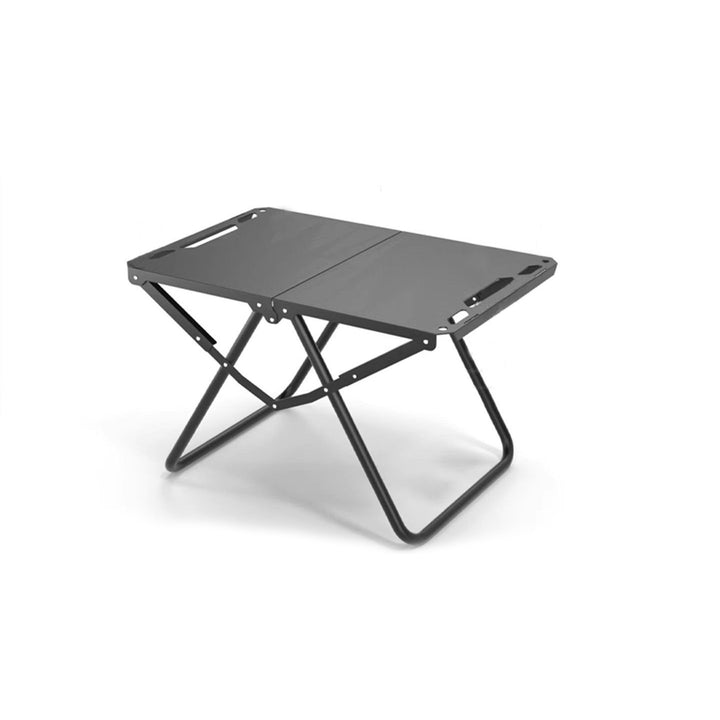 Folding Camping Table With Two Storage Compartments Bowlift