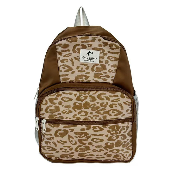 Casual Animal Print Backpack Bowlift