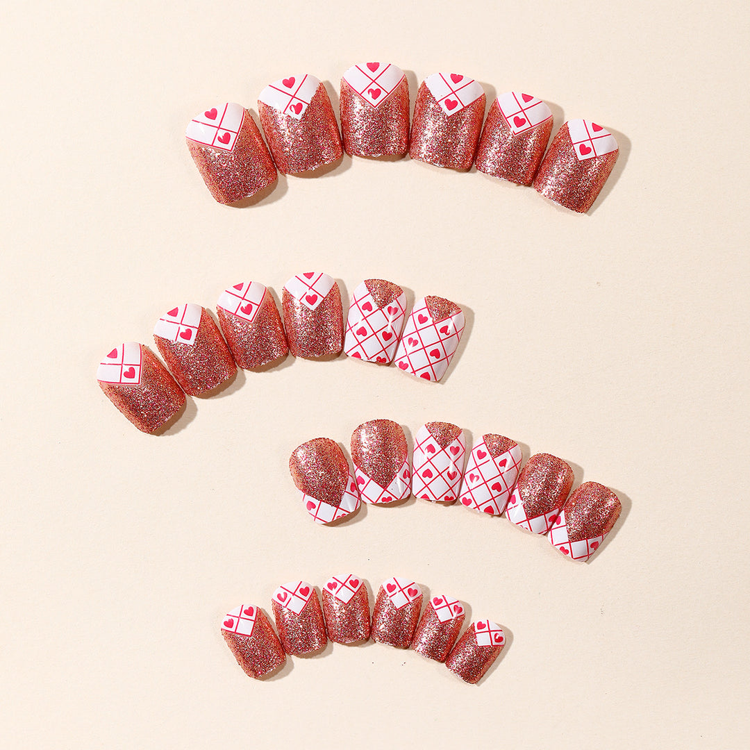 Heart Pattern Nail Art Kit Bowlift