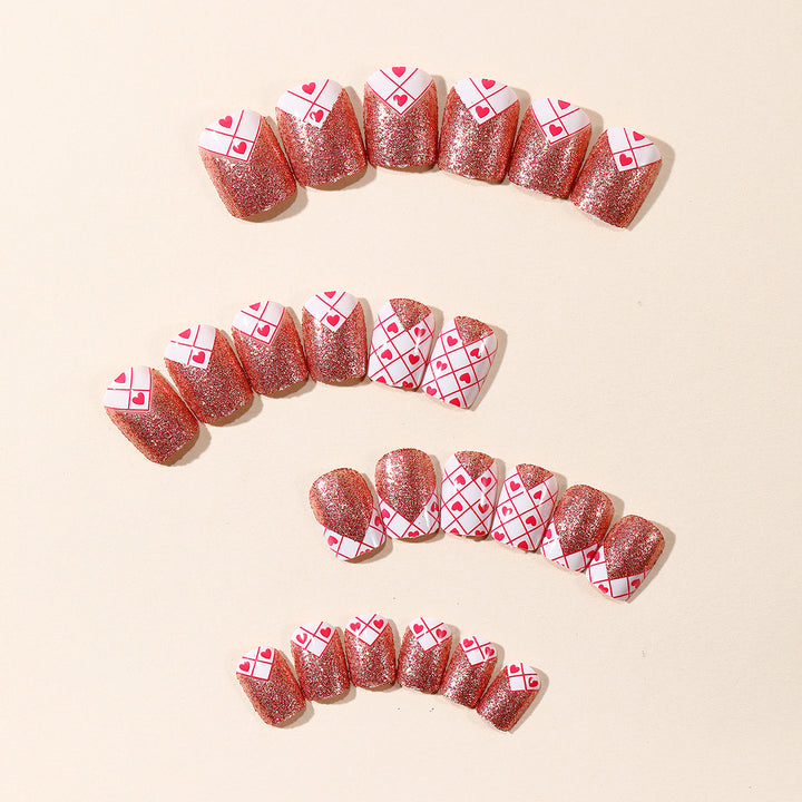 Heart Pattern Nail Art Kit Bowlift