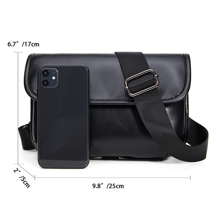 Leather Crossbody Messenger Bag Bowlift