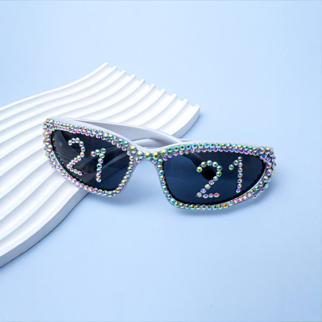 Statement Swarovski Crystal Embellished Sunglasses Bowlift