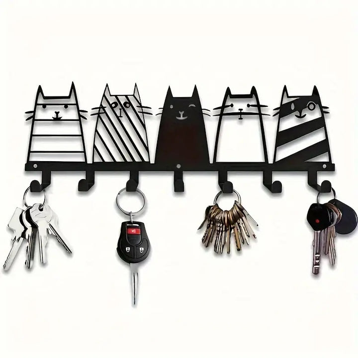 Metal key holder with cat design Bowlift