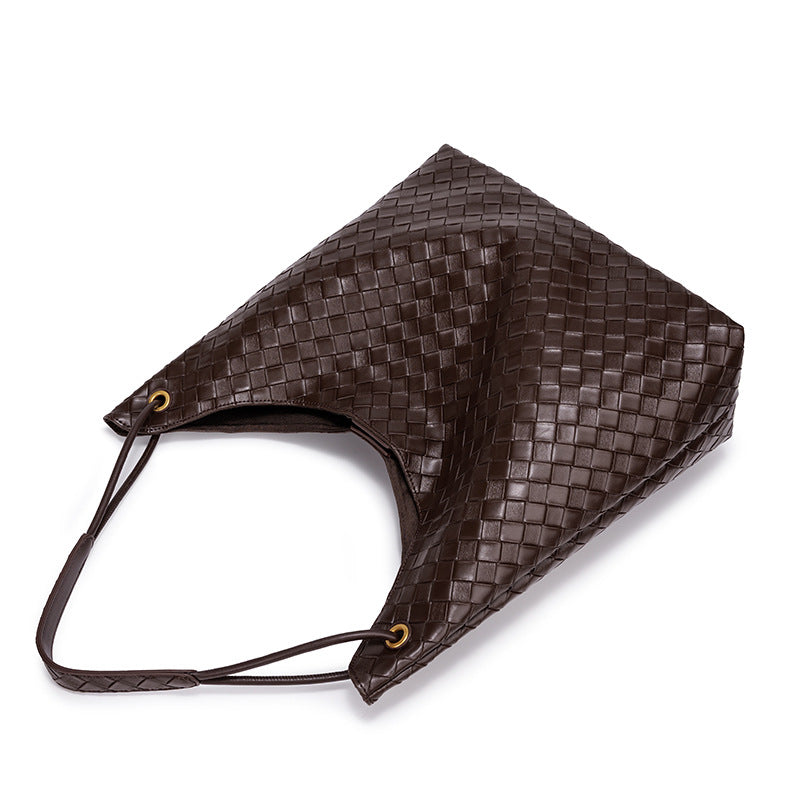 Stylish Woven Hobo Handbag Bowlift