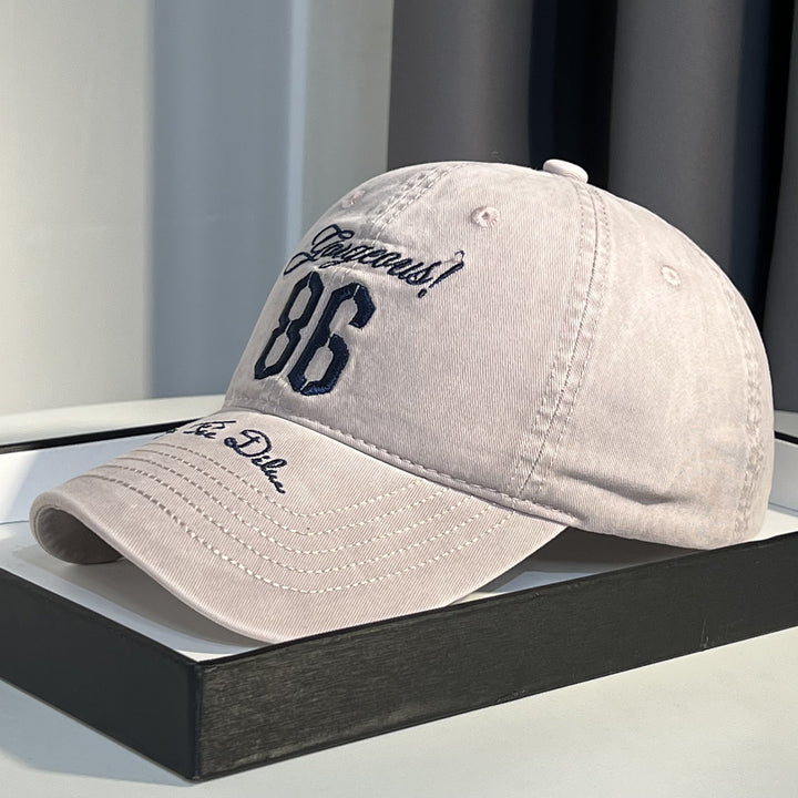 Men's Vintage-Inspired Distressed Baseball Cap Bowlift