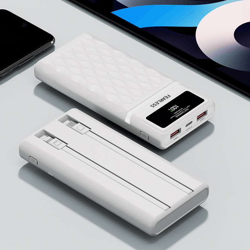 Power bank with integrated LED display and dual USB ports Bowlift