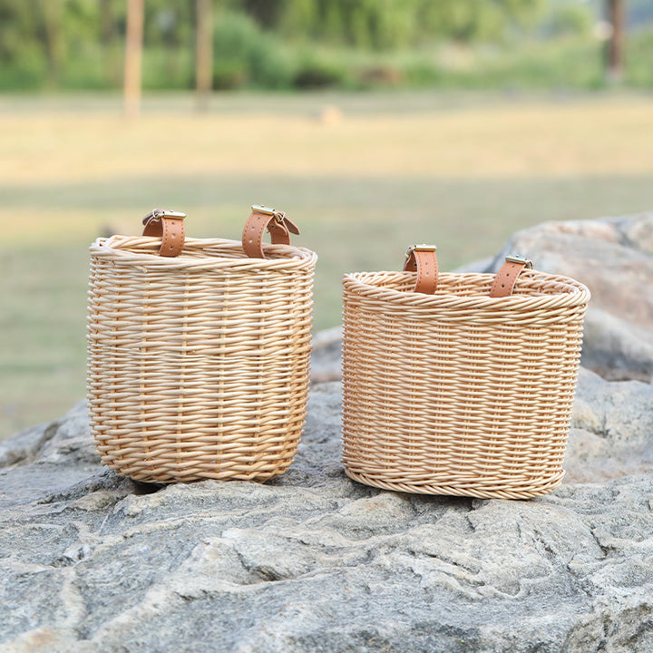 Ladies stylish basket with elegant leather straps Bowlift