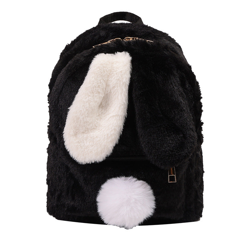 Plush Backpack with Animal Ears Bowlift