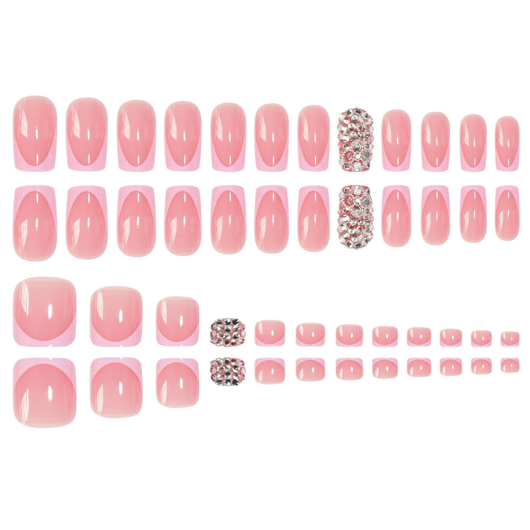 Elegant Press-On Nail Set Bowlift
