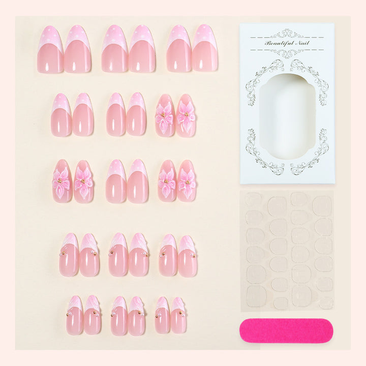 Elegant Floral Press-On Nail Art Set Bowlift 1788495644