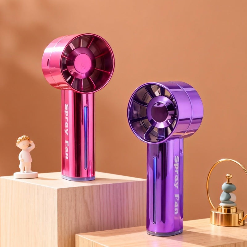 Women's Portable Spray Fan with USB Charging Function Bowlift