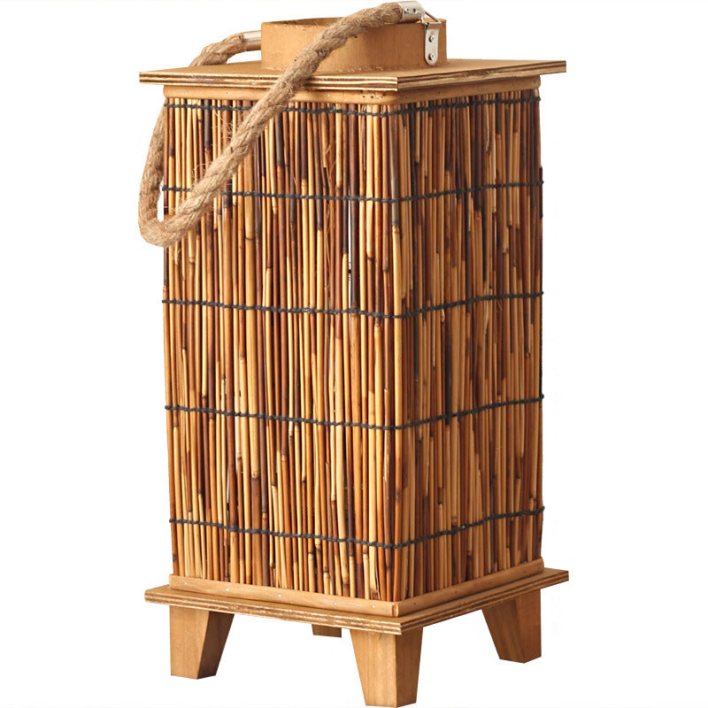Handcrafted lantern made of natural material Bowlift