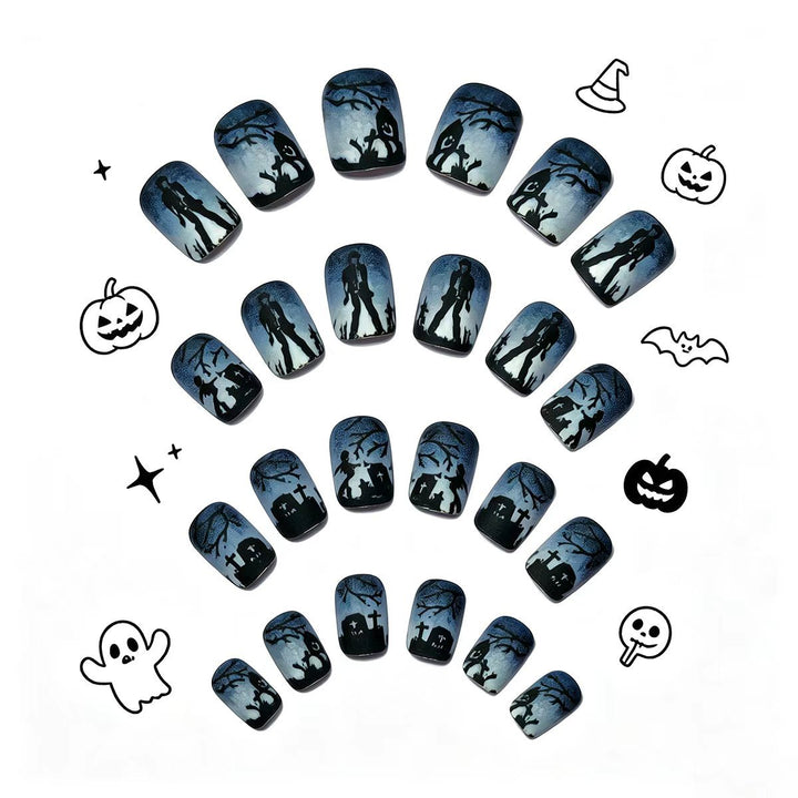 Creative Nail Art in Spooky Gravestone Design Bowlift