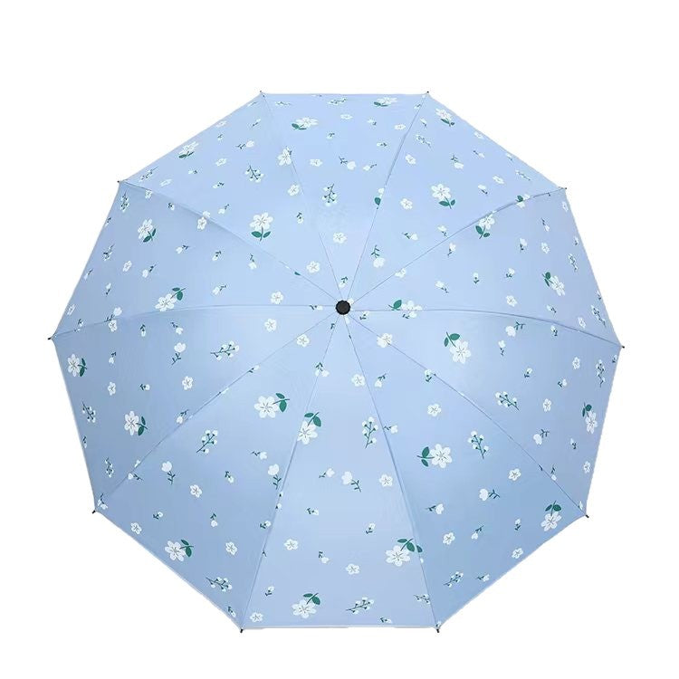 Women's Umbrella with Floral Design Bowlift