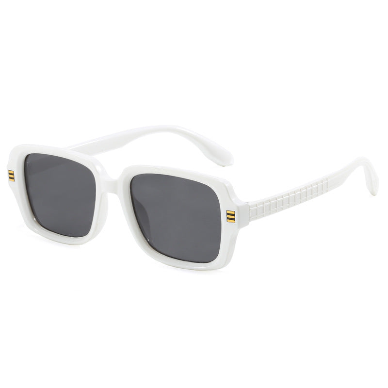 Women's fashionable square sunglasses with textured frame Bowlift