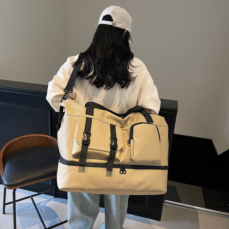 Water-Resistant Multi-Pocket Sports Duffle Bag Bowlift
