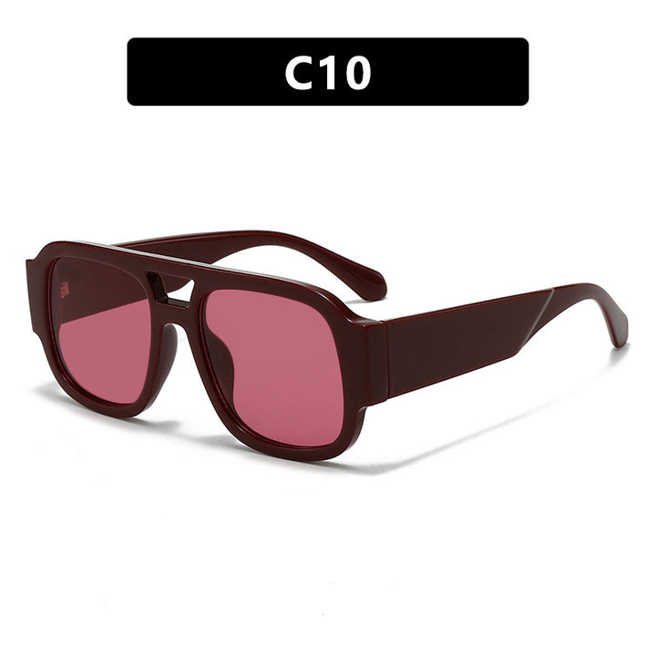Ladies modern sunglasses in elegant rectangular design Bowlift