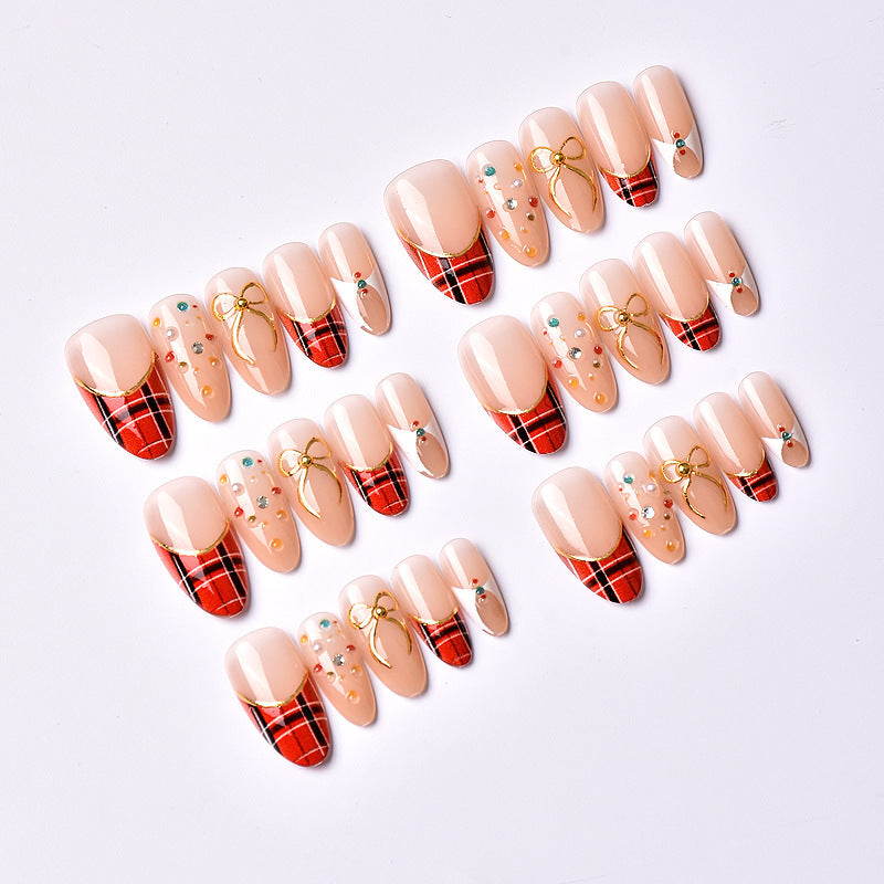 Exclusive artificial nails with festive design Bowlift