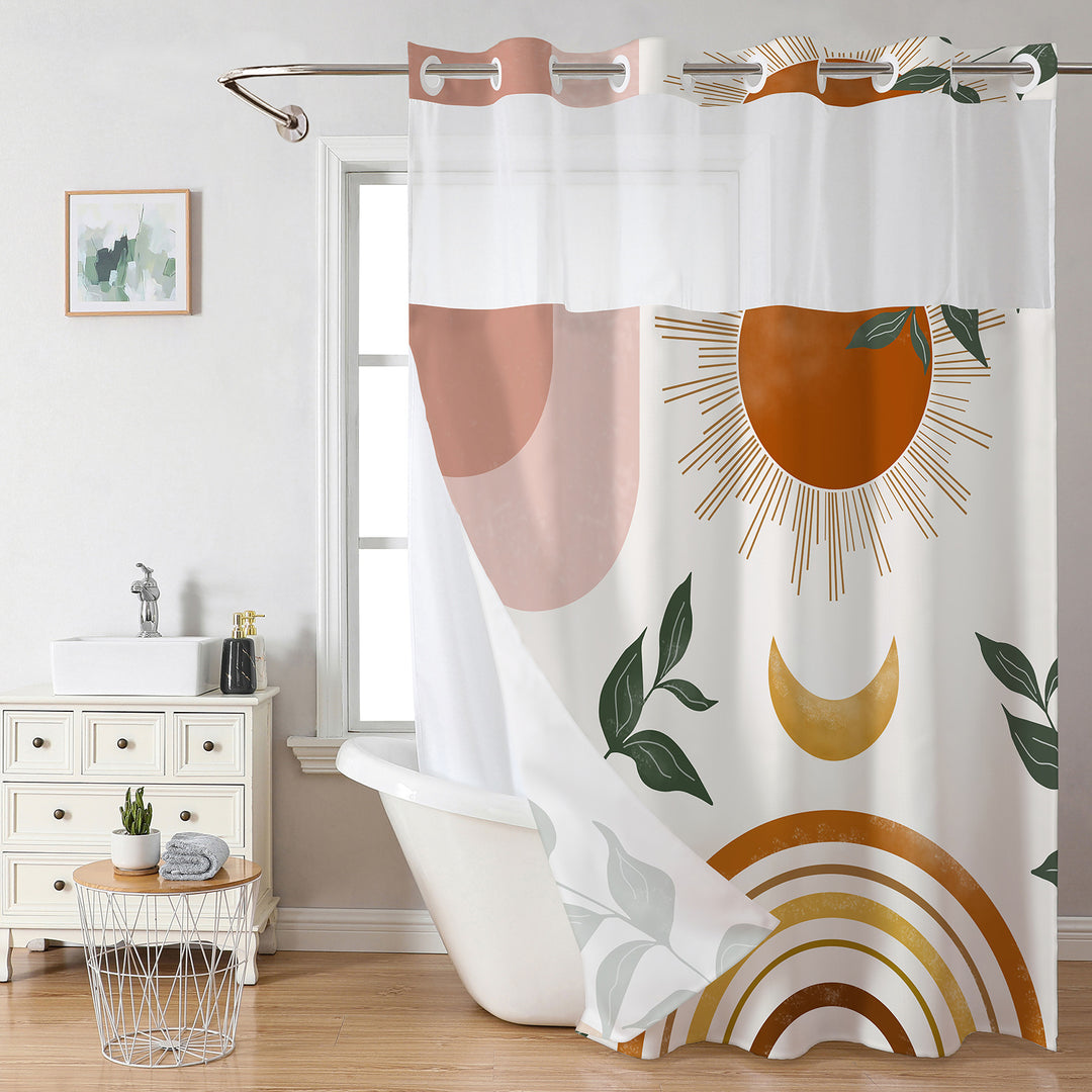 Decorative Shower Curtain Bowlift