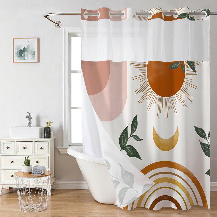 Decorative Shower Curtain Bowlift