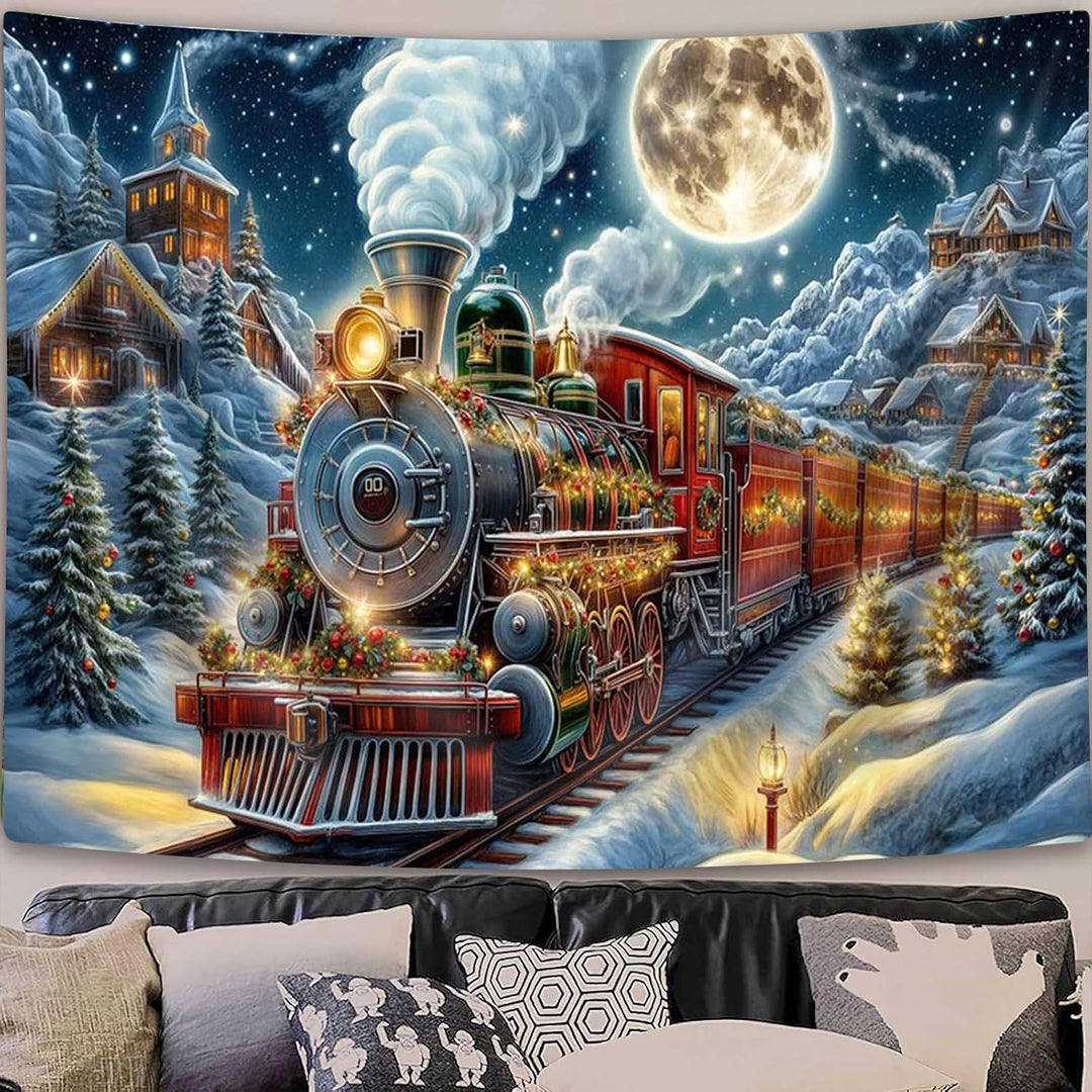 Christmas-Themed Wall Tapestry