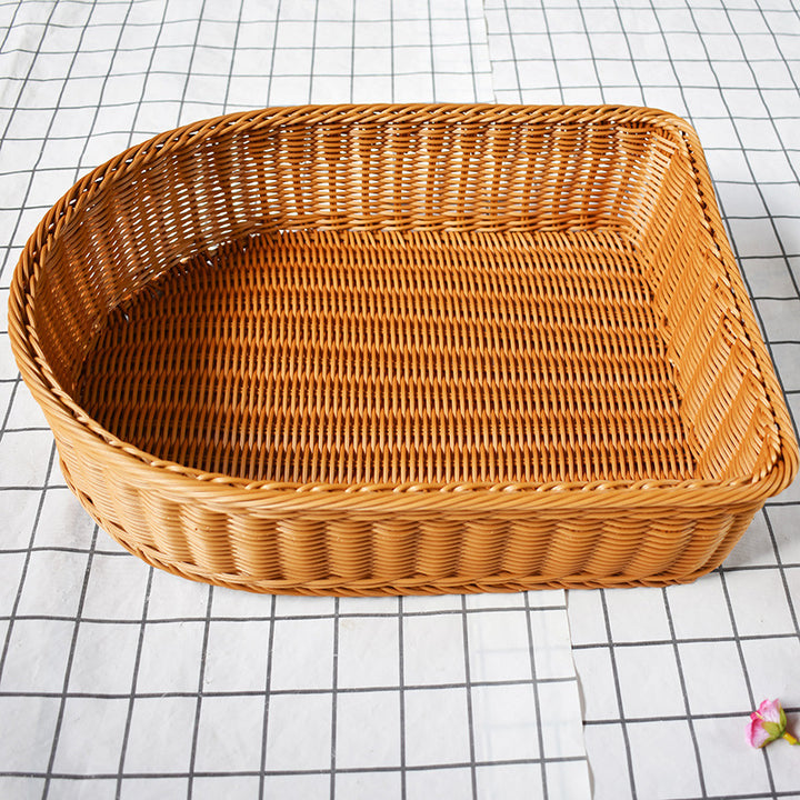 Handwoven Oval Storage Basket Bowlift