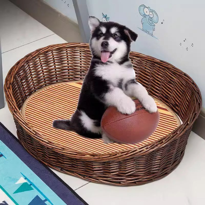Women's basket for pets with comfortable sleeping area Bowlift