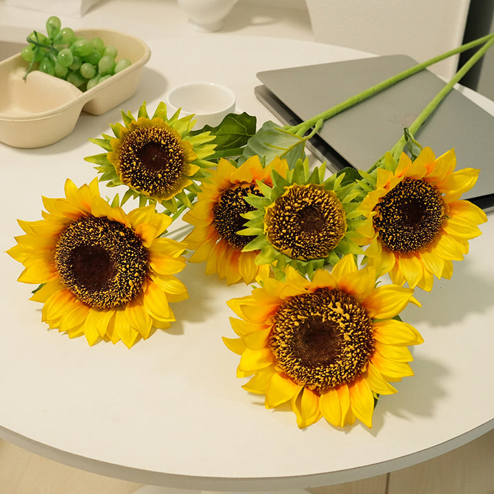 Artificial Sunflower Bouquet Bowlift