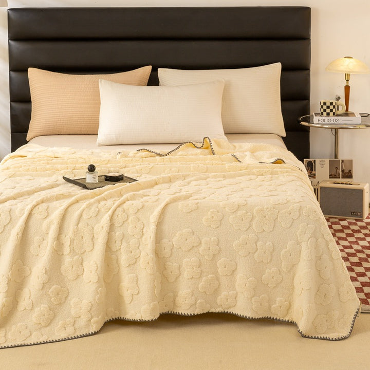 Ladies Cozy and Soft Blanket with Floral Pattern Bowlift