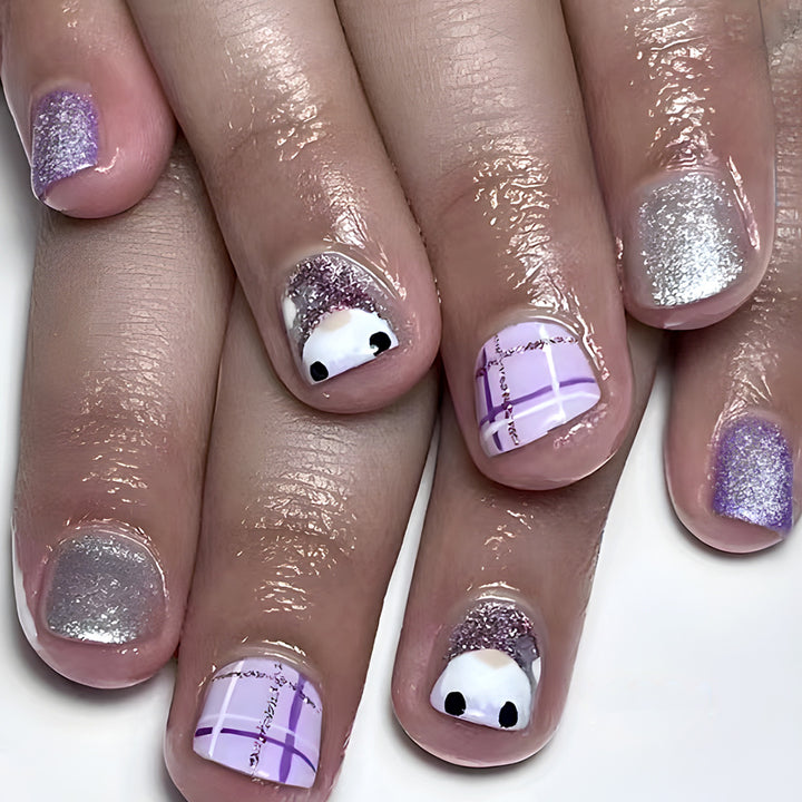 Artistic Glitter Nail Art Design Bowlift