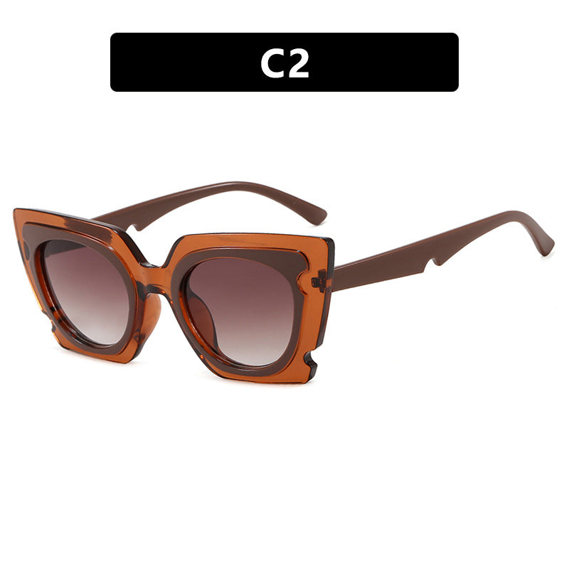 Women's oversized sunglasses with extravagant frame and UV protection Bowlift