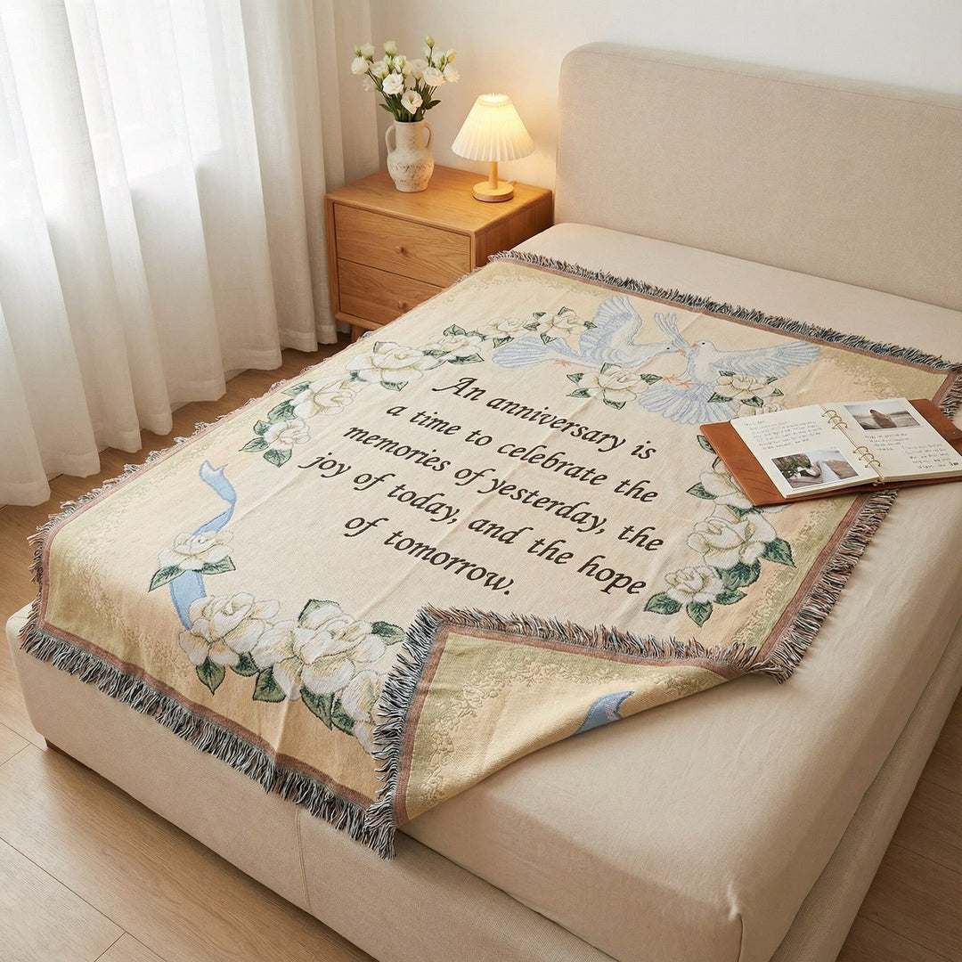 Decorative Jacquard Throw Blanket