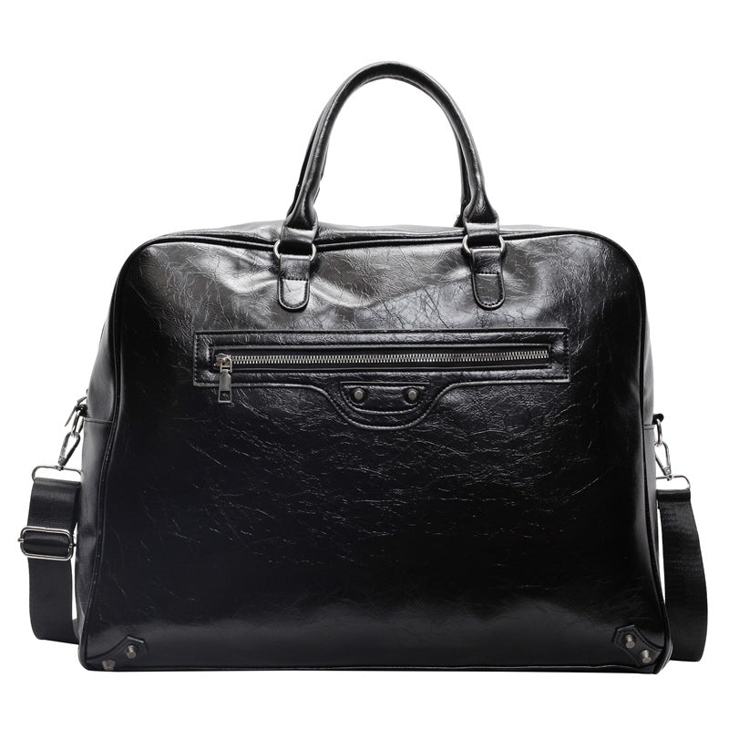 Luxurious Vintage-Inspired Leather Duffel Bag Bowlift